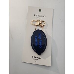 Kate Spade x Target My Two Cents Coin Purse Key Fob Chain Keychain Bag Charm